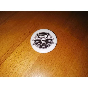 Witcher-Button weiß
