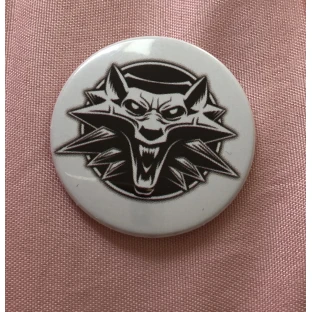Witcher-Button weiß