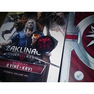 Witcher Button schwarz