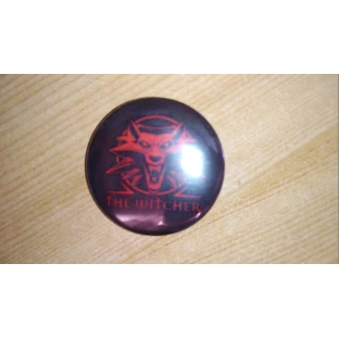 Witcher Button schwarz