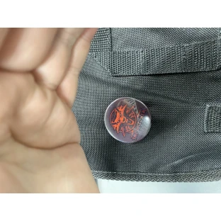 Witcher Button schwarz