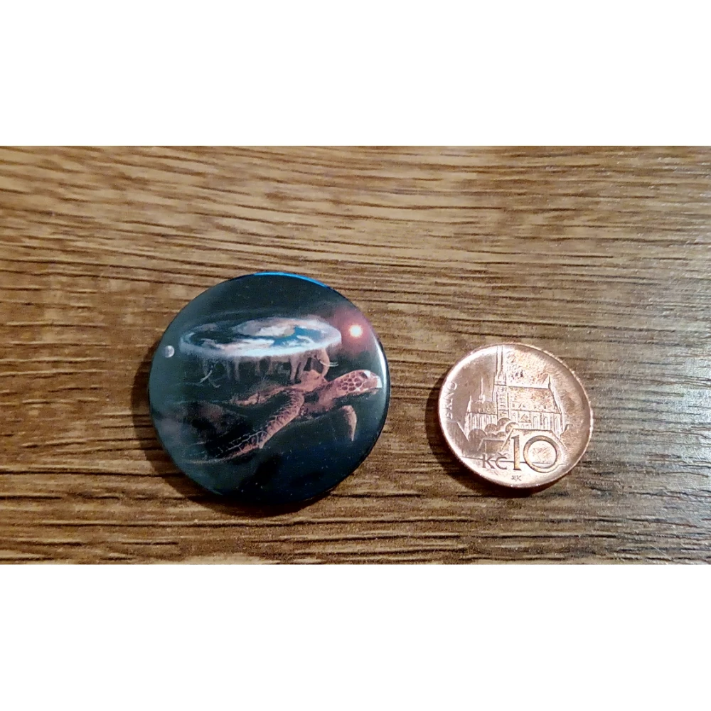 Scheibenwelt-Button - A'Tuin