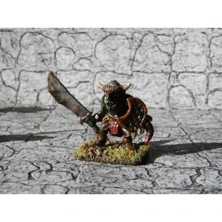 Plastová figurka - skřet se šavlí