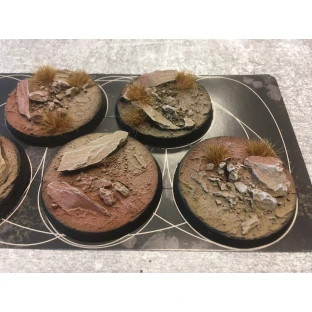 Badlands Bases, round, 40mm (painted, 5 pcs)