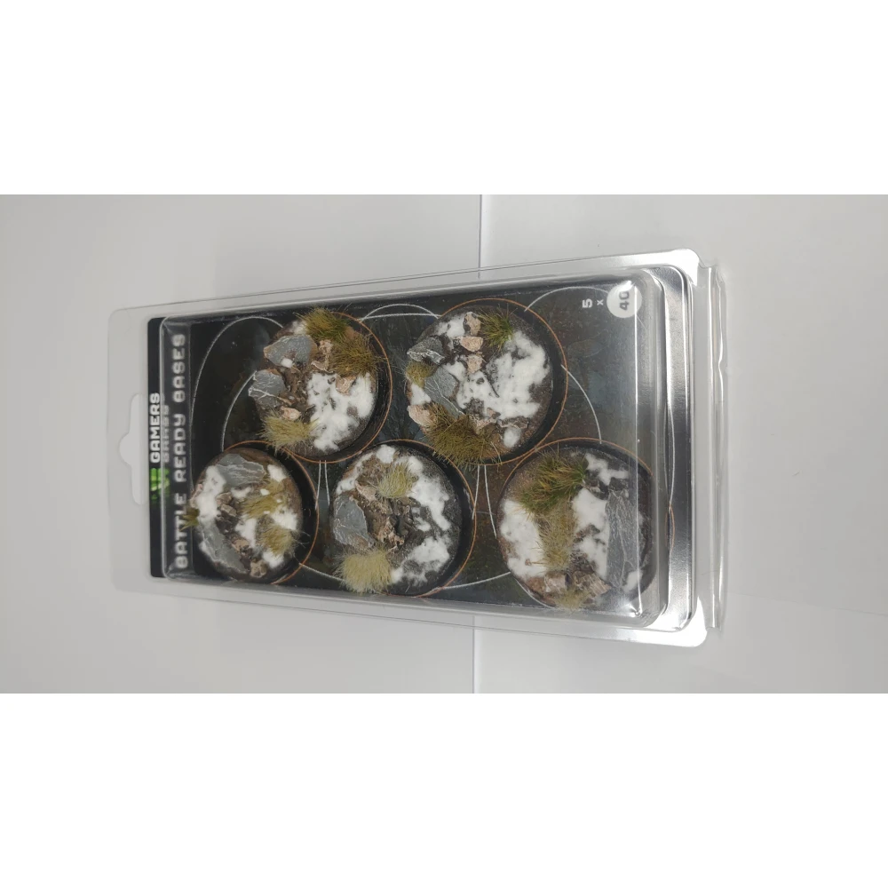 Winter Bases, round, 40mm (painted, 5 pcs)