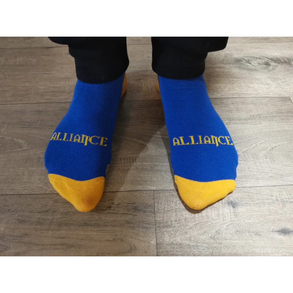 World of Warcraft Socks - Alliance Blue & Yellow