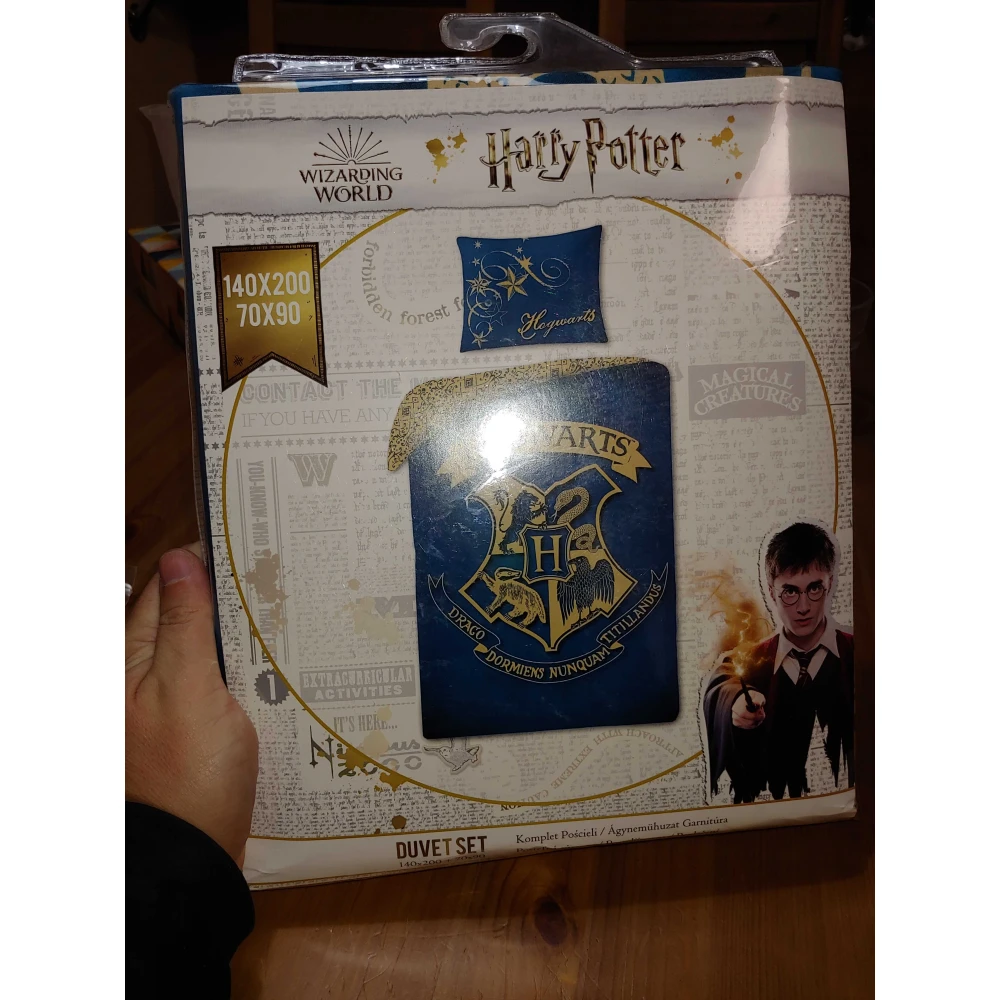 Obliečky obsahovali Harry Potter - Rokfort, modrá