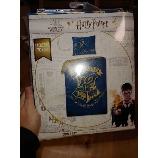 Obliečky obsahovali Harry Potter - Rokfort, modrá