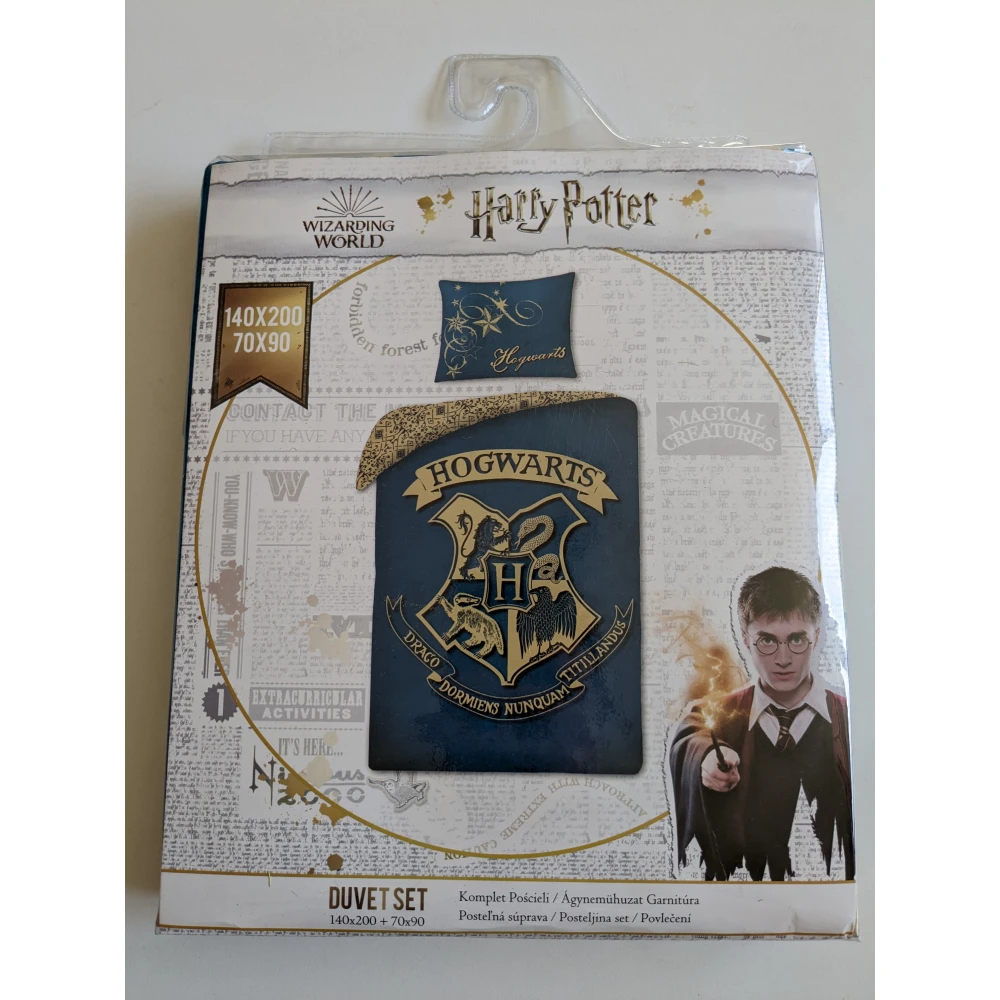 Obliečky obsahovali Harry Potter - Rokfort, modrá