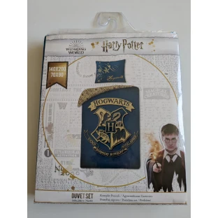 Obliečky obsahovali Harry Potter - Rokfort, modrá