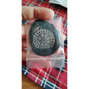 Viking Rune Compass Pendant