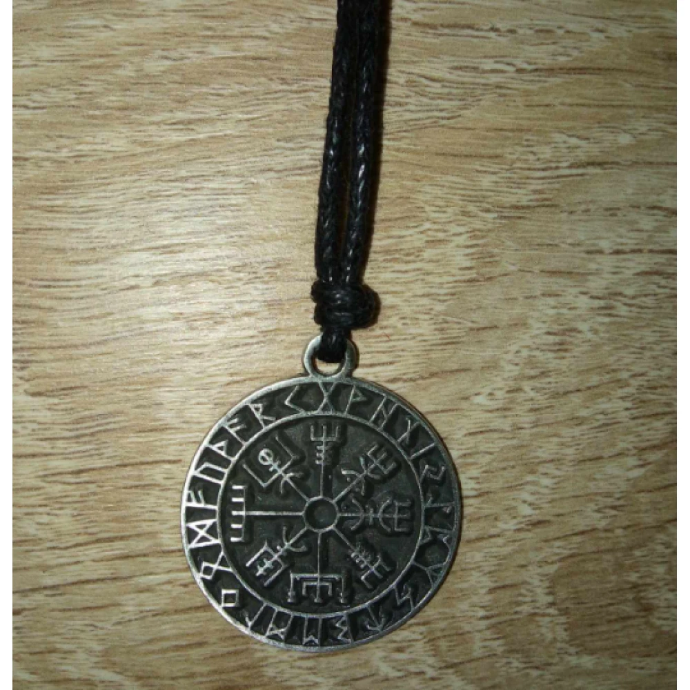 Viking Rune Compass Pendant