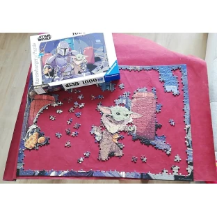 Puzzle Star Wars: Mandalorian a Baby Yoda, 1000 dielikov