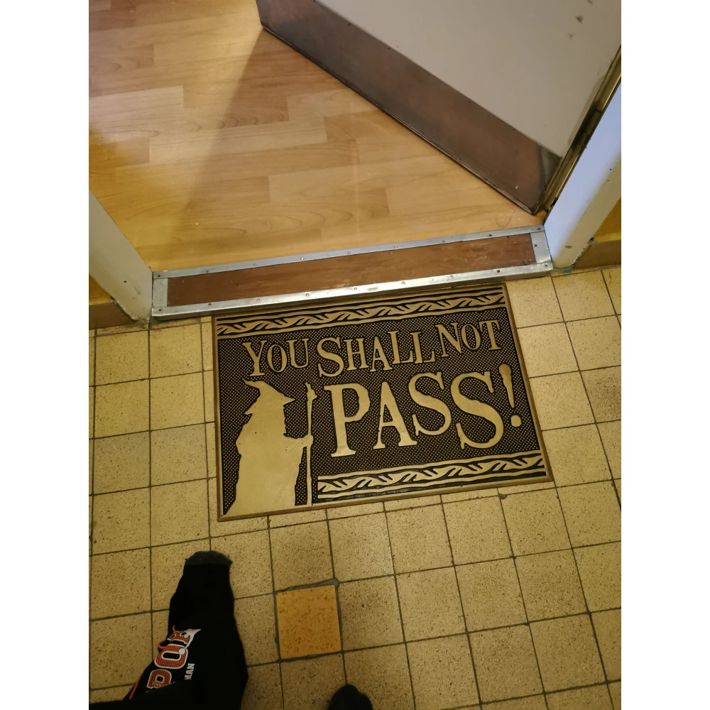 The Lord of the Rings Doormat - You Shall Not Pass, rubber