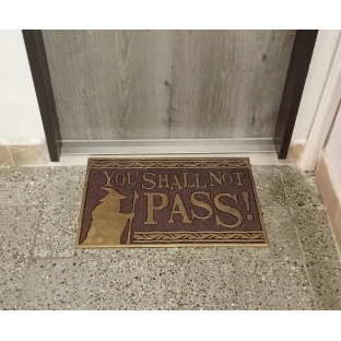 The Lord of the Rings Doormat - You Shall Not Pass, rubber