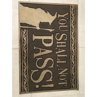 The Lord of the Rings Doormat - You Shall Not Pass, rubber