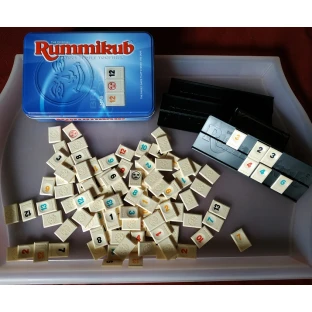 Rummikub Mini in a tin