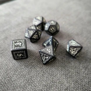 Elven Dice Set - Glow in the Dark