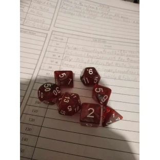 Dice Set - Dragon's Blood