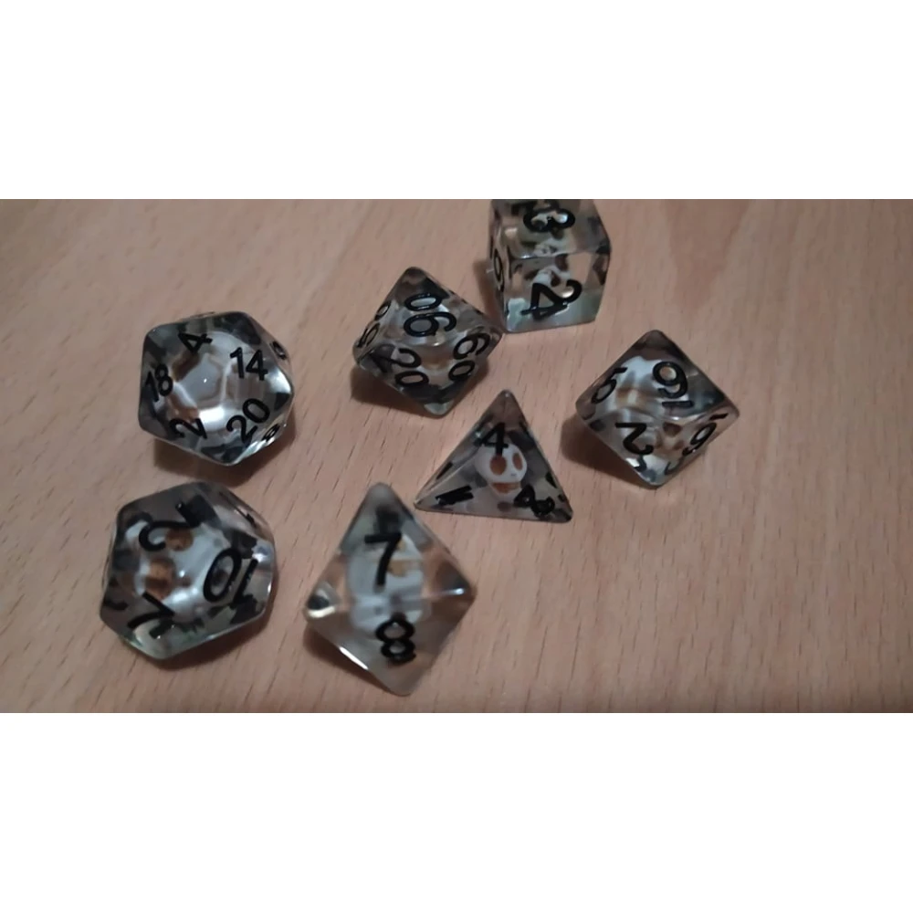 Dice Set - Stone Skulls