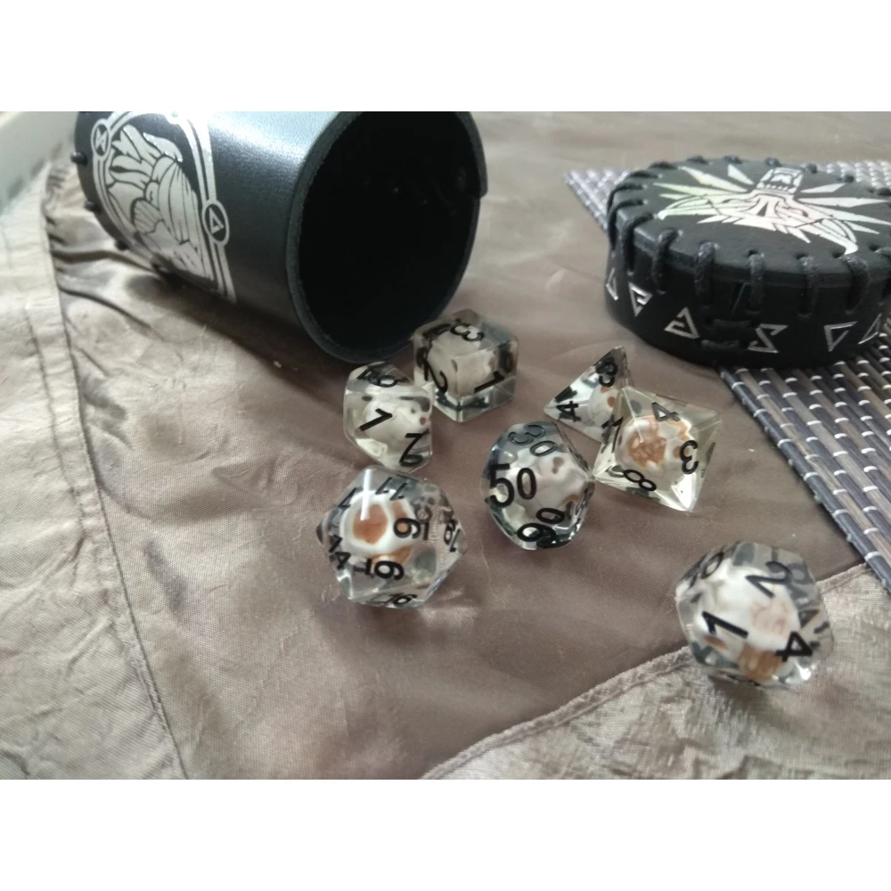 Dice Set - Stone Skulls