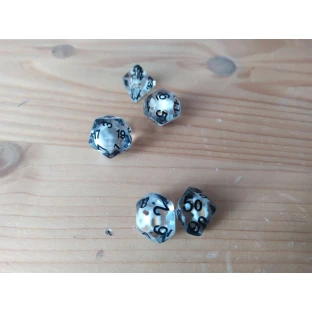 Dice Set - Stone Skulls