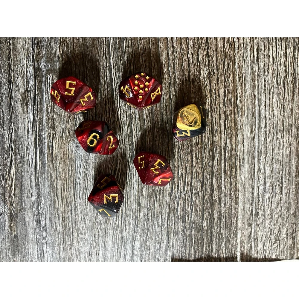 Kult: Divinity Lost Dice Set (Inferno Edition)