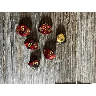 Kult: Divinity Lost Dice Set (Inferno Edition)