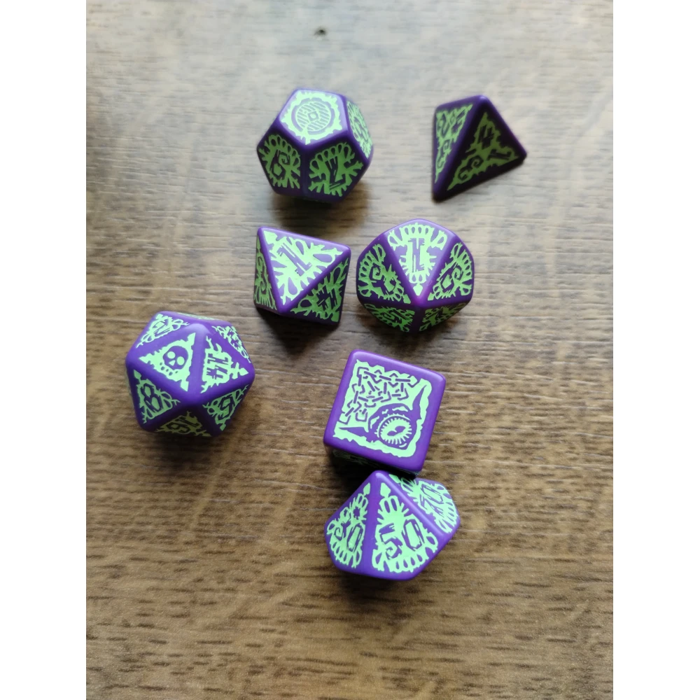 Sada kociek Pathfinder - Goblin Purple & green