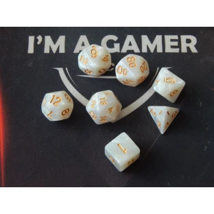 Dice Set - Pearls