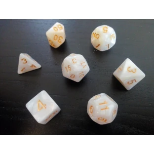 Dice Set - Pearls