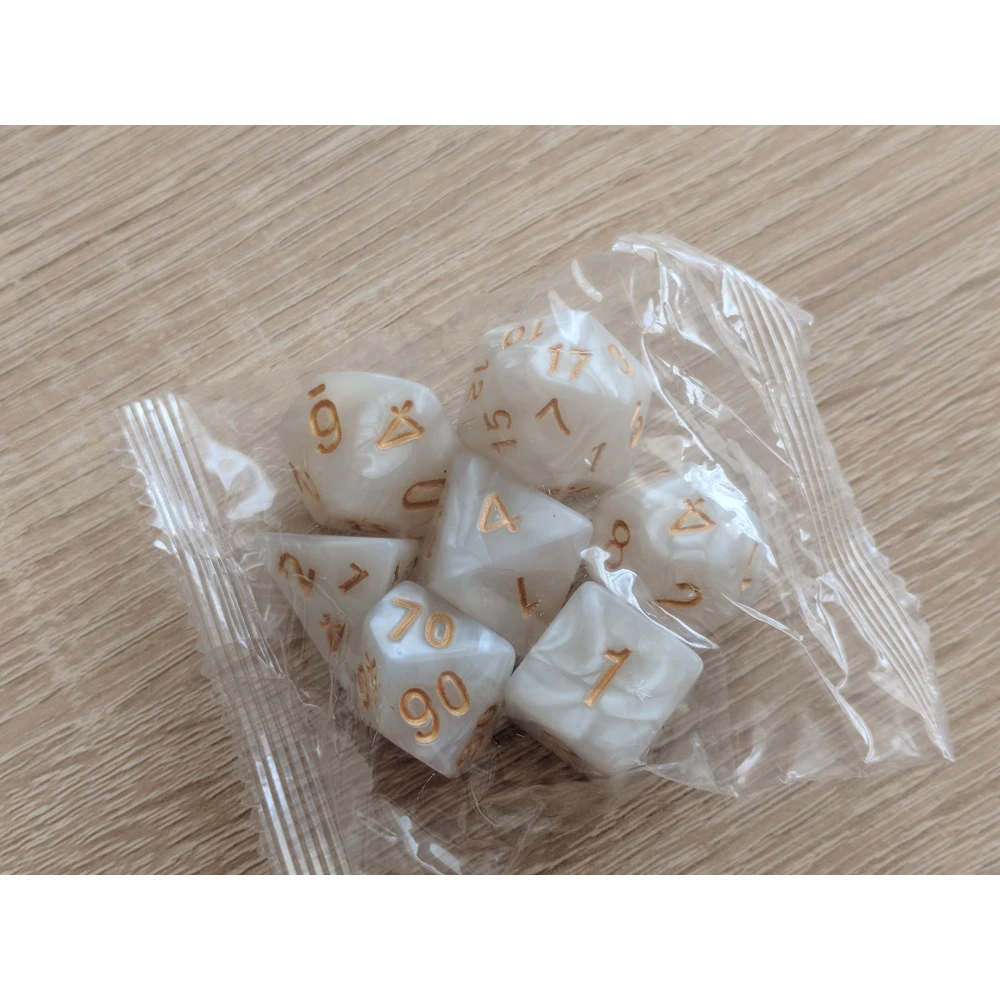 Dice Set - Pearls