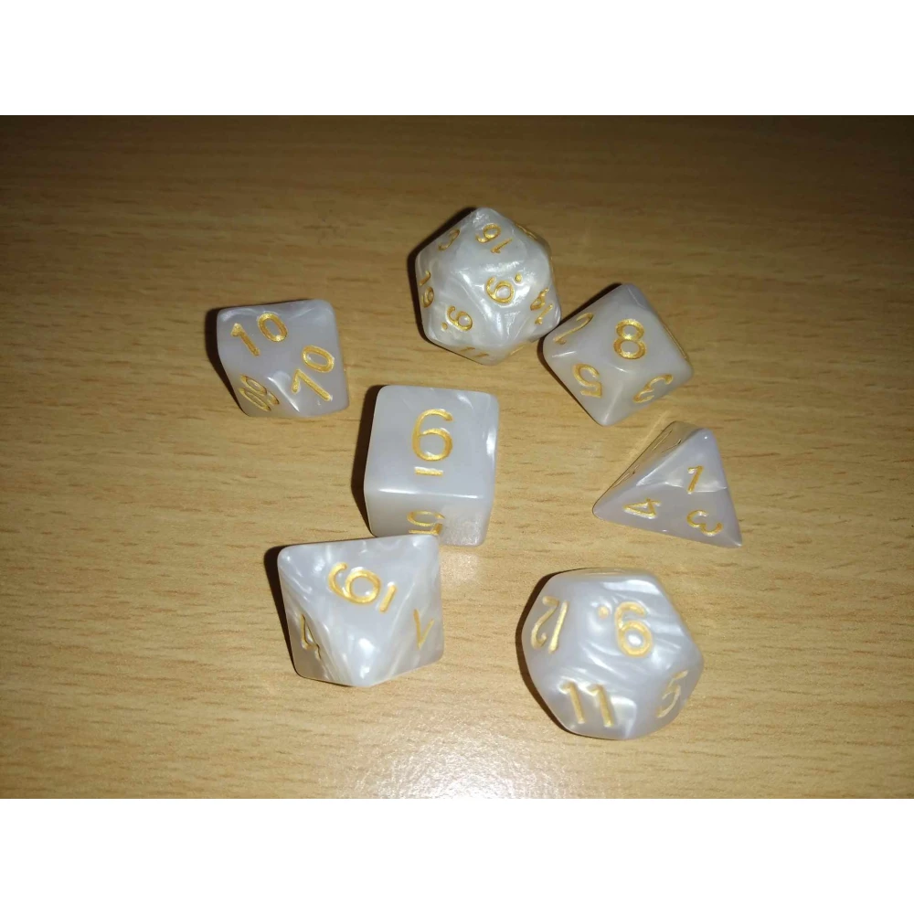 Dice Set - Pearls