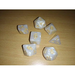 Dice Set - Pearls