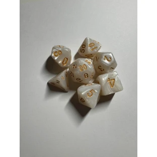 Dice Set - Pearls