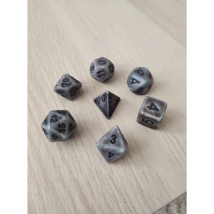Dice Set - Antique Silver