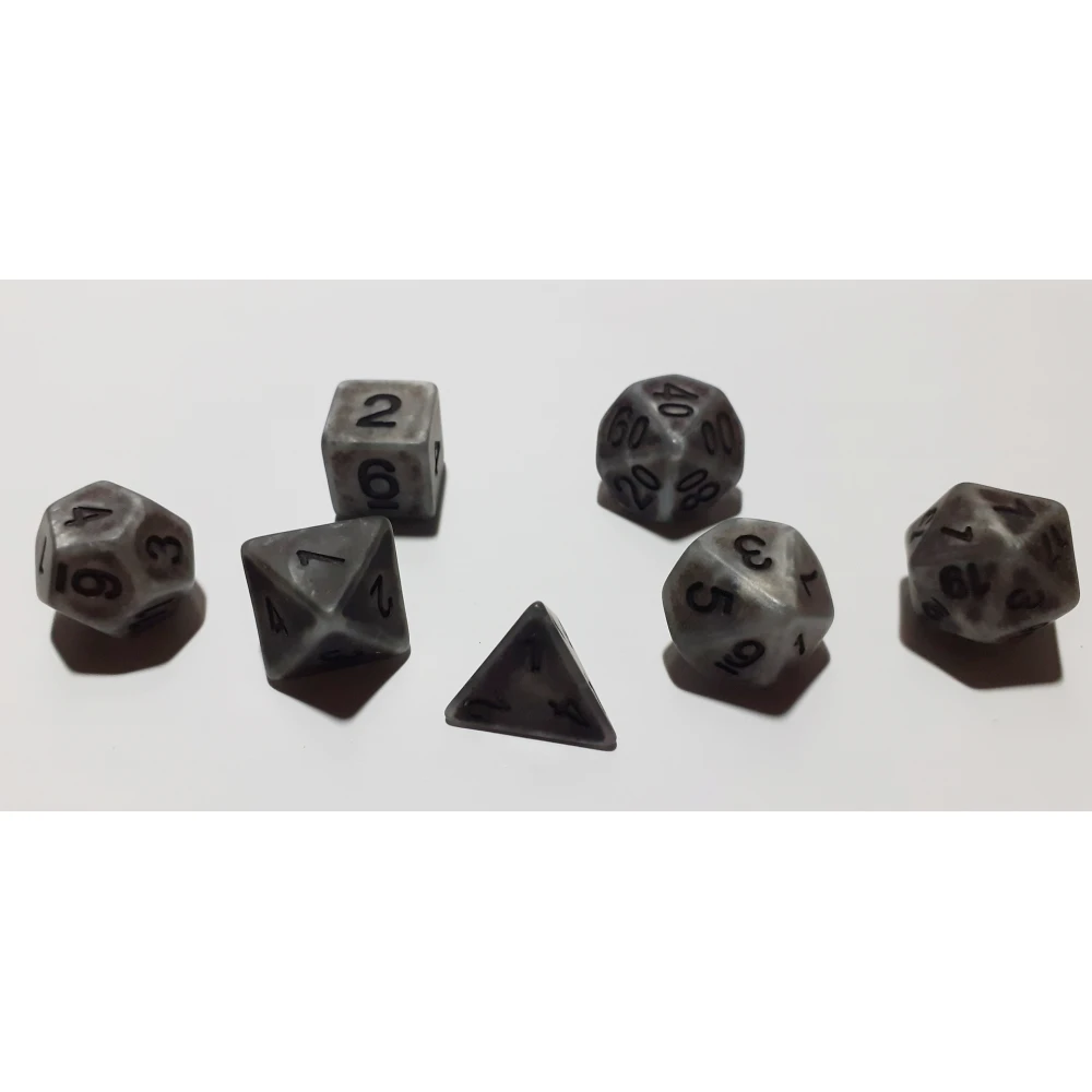 Dice Set - Antique Silver