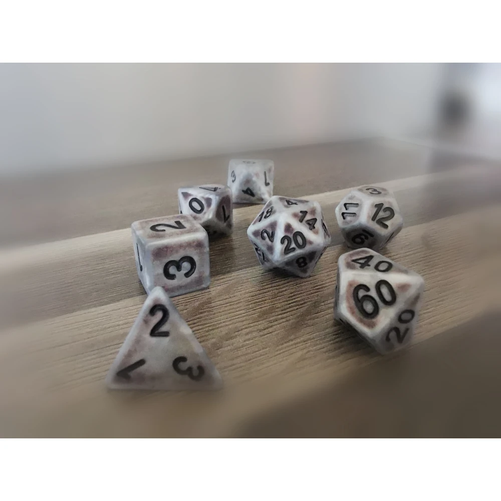 Dice Set - Antique Silver