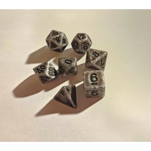 Dice Set - Antique Silver