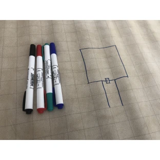 Set of washable markers