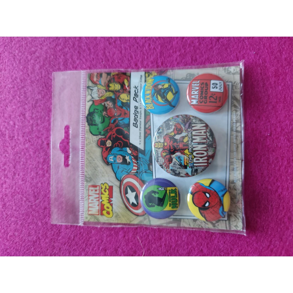 Marvel Comics Button-Set - Iron Man, 5 Stk.