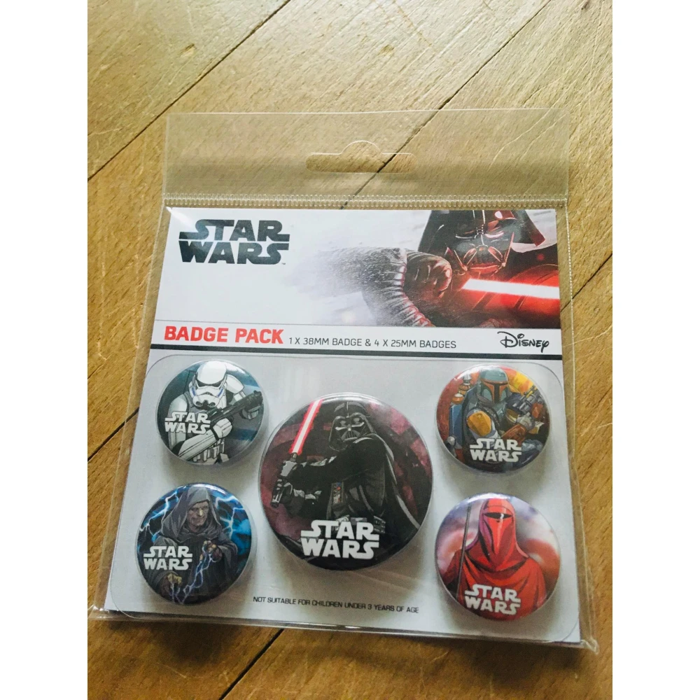 Star Wars Button-Set - Dunkle Seite (5 Stk.)