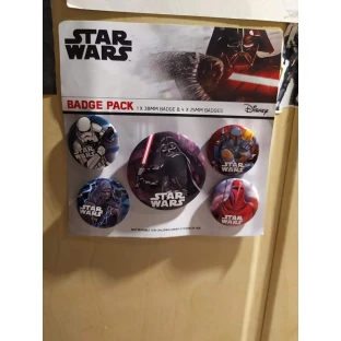 Star Wars Button-Set - Dunkle Seite (5 Stk.)