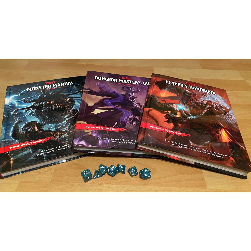 Dungeons & Dragons Core Rulebook Gift Set + Dice