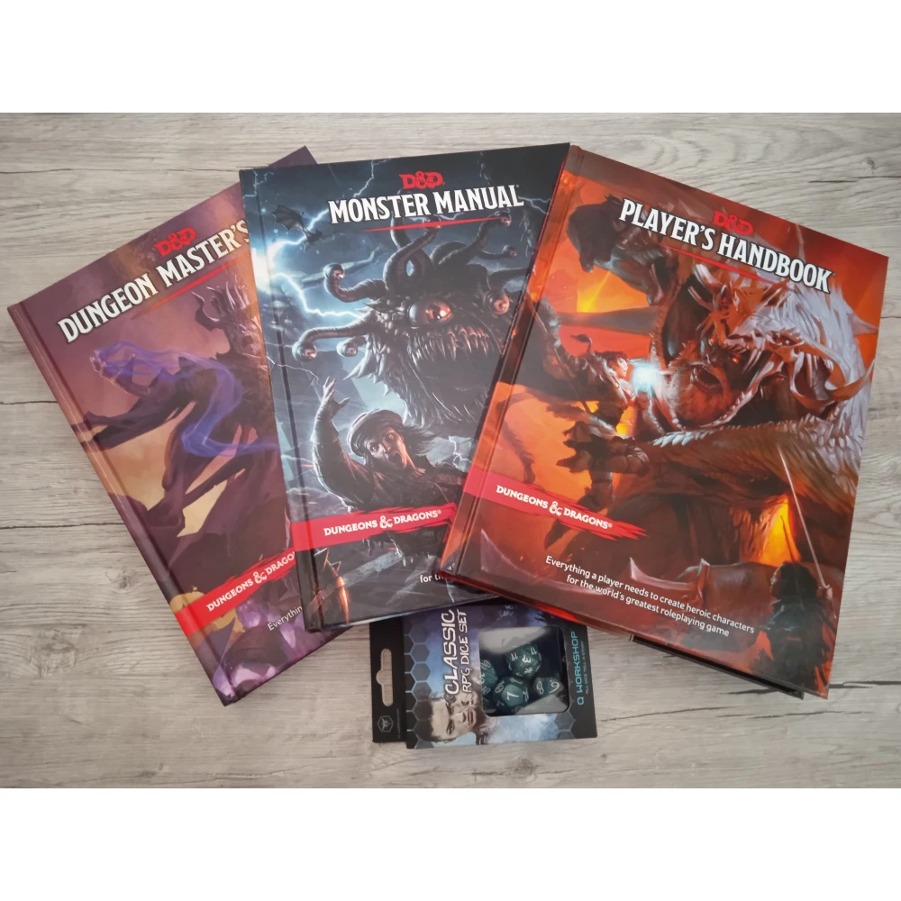 Dungeons & Dragons Core Rulebook Gift Set + Dice