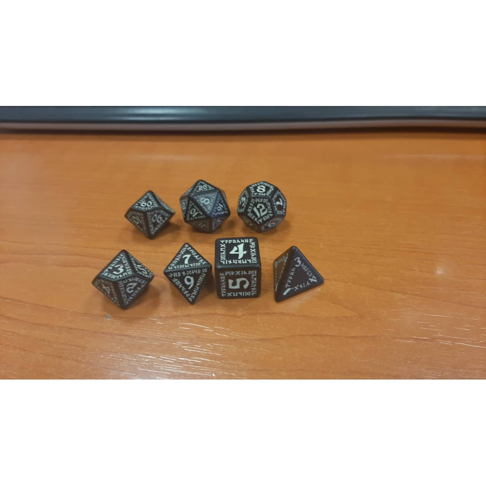 Runic Dice Set - Glow in the Dark