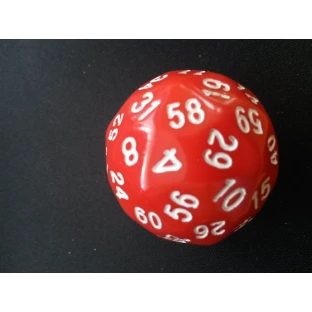 d60 Sixty-sided die
