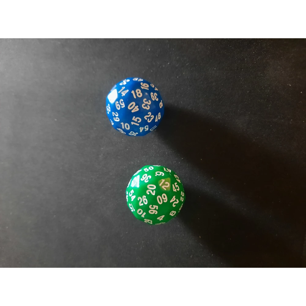 d60 Sixty-sided die