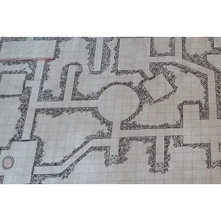 Súbojová podložka menšia, raster 2,5 cm