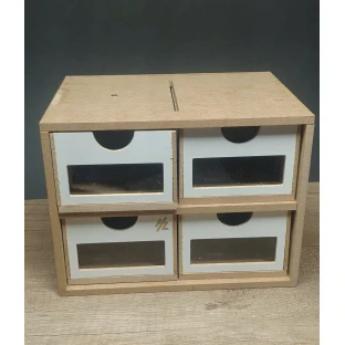 Farbenständer und Modul (4 Schubladen)